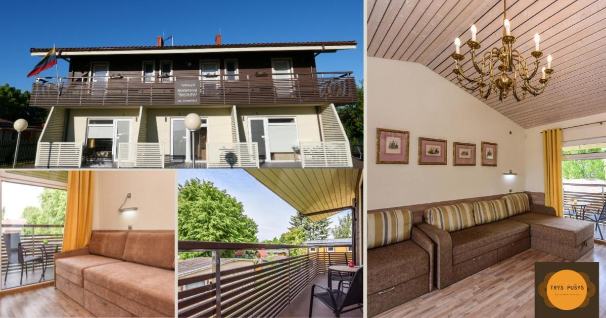 Apartamentai Trys Pusys Šventoji Exterior foto